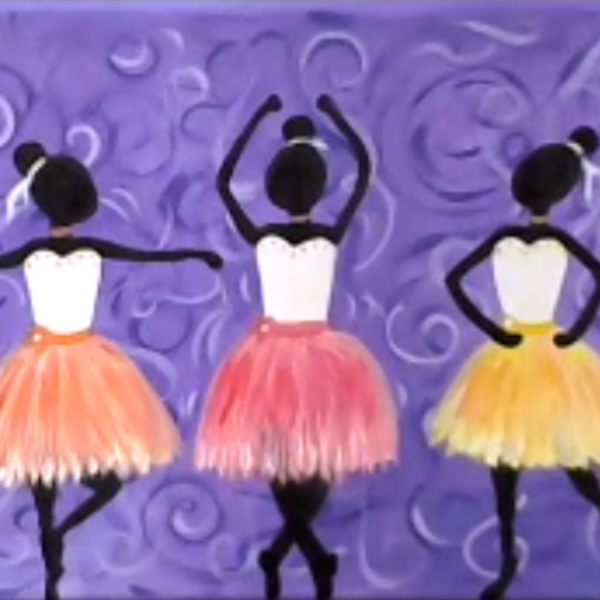 Video- PAINT THREE BALLERINAS