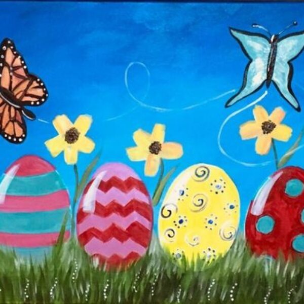 Video- PAINT EASTER EGGS & BUTTERFLIES