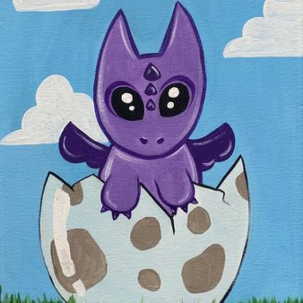 Video- PAINT A BABY DRAGON HATCHING