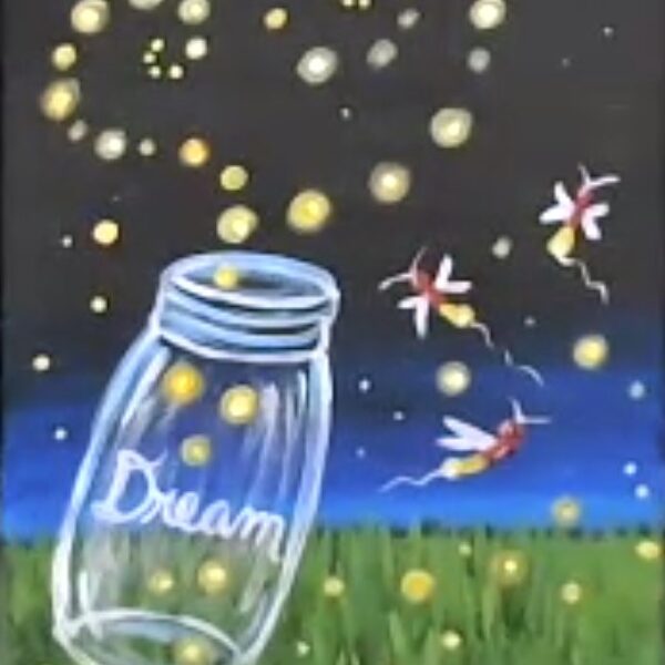 Video- PAINT LIGHTNING BUGS IN A JAR